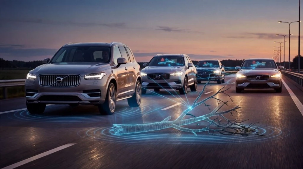 Volvo навчила свої автомобілі обмінюватися попередженнями про небезпеку на дорозі: як працює нова функція