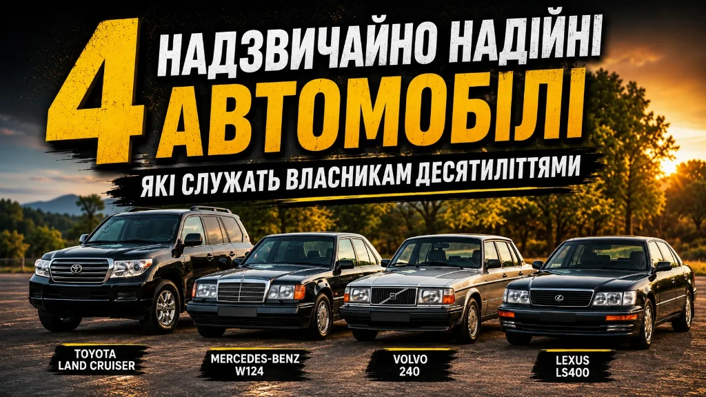 Вони їздять десятиліттями: 4 дуже надійні автомобілі з легендарною репутацією
